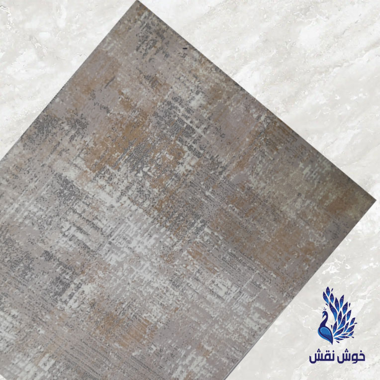 فرش 500 شانه مدرن طوسی