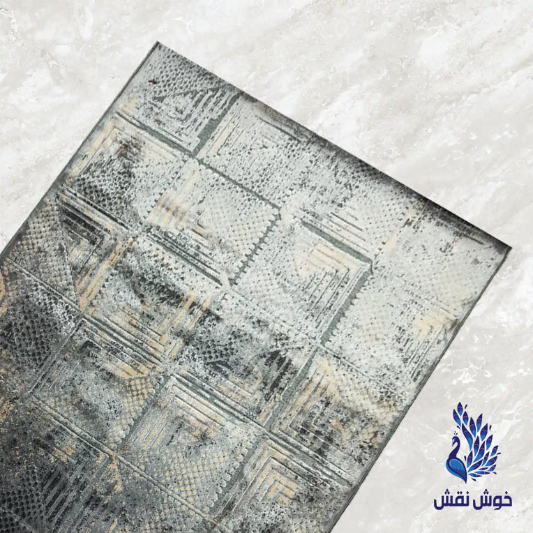 فرش کناره طوسی